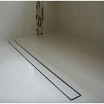 304 Stainless Steel Tile Insert Floor Drain 80mm Outlet 600 Long